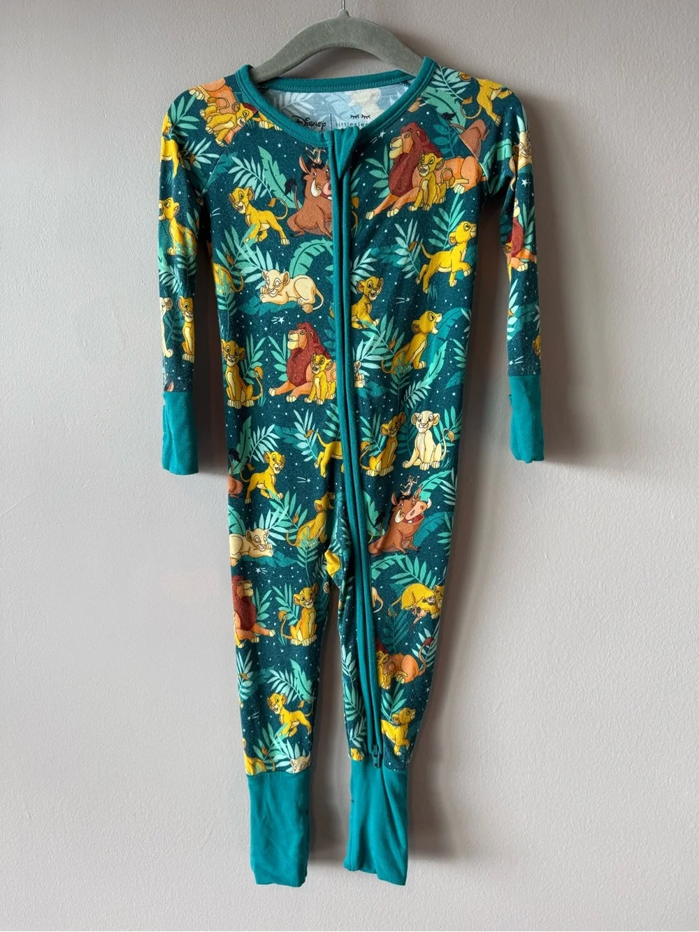 Little Sleepies x Disney Lion King Bamboo Long Sleeve Zippy Sleeper ‎6-12 months